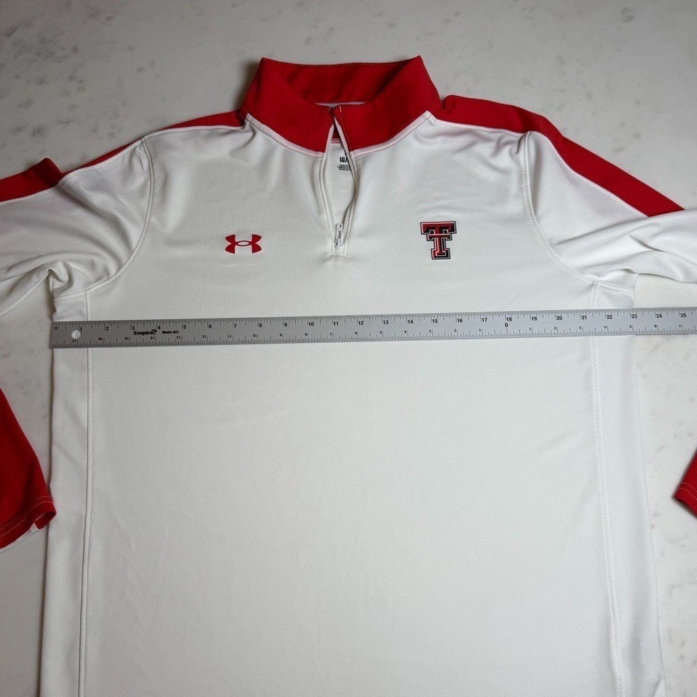 Under Armour Texas Tech Red‎ Raiders 1/4 Zip – Men's L - Picture 3 of 9